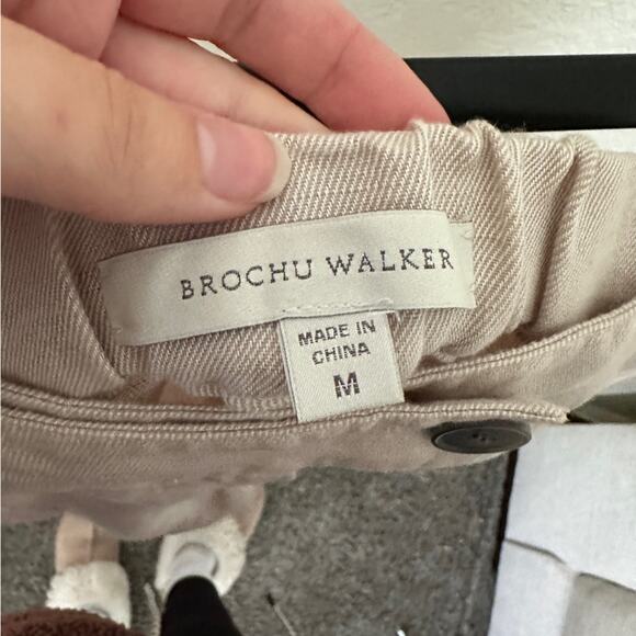 Brochu Walker Manor Linen Blend Cream Sand Pant Medium - Picture 4 of 7